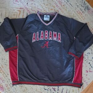 Colosseum Black and Red Alabama Pullover